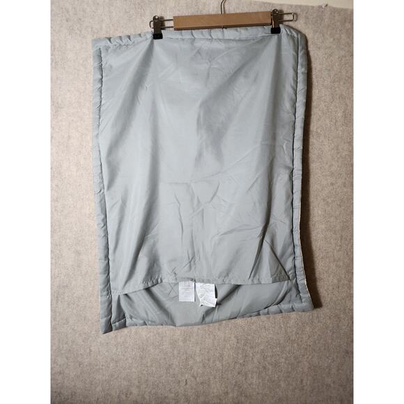 HOME EXPRESSIONS Light Blue Silver Shine Lightweight STANDARD Pillow Shams set/2 - Picture 2 of 12